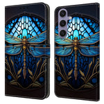 Til Samsung Galaxy S25+ Cover med mønstertryk Beskyttende Cover TPU+PU Læder Flip Telefoncover