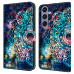 Til Samsung Galaxy S25+ Cover med mønstertryk Beskyttende Cover TPU+PU Læder Flip Telefoncover