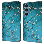 Til Samsung Galaxy S25+ Cover med mønstertryk Beskyttende Cover TPU+PU Læder Flip Telefoncover