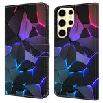 For Samsung Galaxy S25 Ultra Case Pattern Printed Protective Cover TPU+PU Leather Flip Phone Case