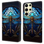 For Samsung Galaxy S25 Ultra Case Pattern Printed Protective Cover TPU+PU Leather Flip Phone Case