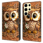 For Samsung Galaxy S25 Ultra Case Pattern Printed Protective Cover TPU+PU Leather Flip Phone Case