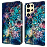 For Samsung Galaxy S25 Ultra Case Pattern Printed Protective Cover TPU+PU Leather Flip Phone Case