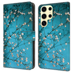 For Samsung Galaxy S25 Ultra Case Pattern Printed Protective Cover TPU+PU Leather Flip Phone Case