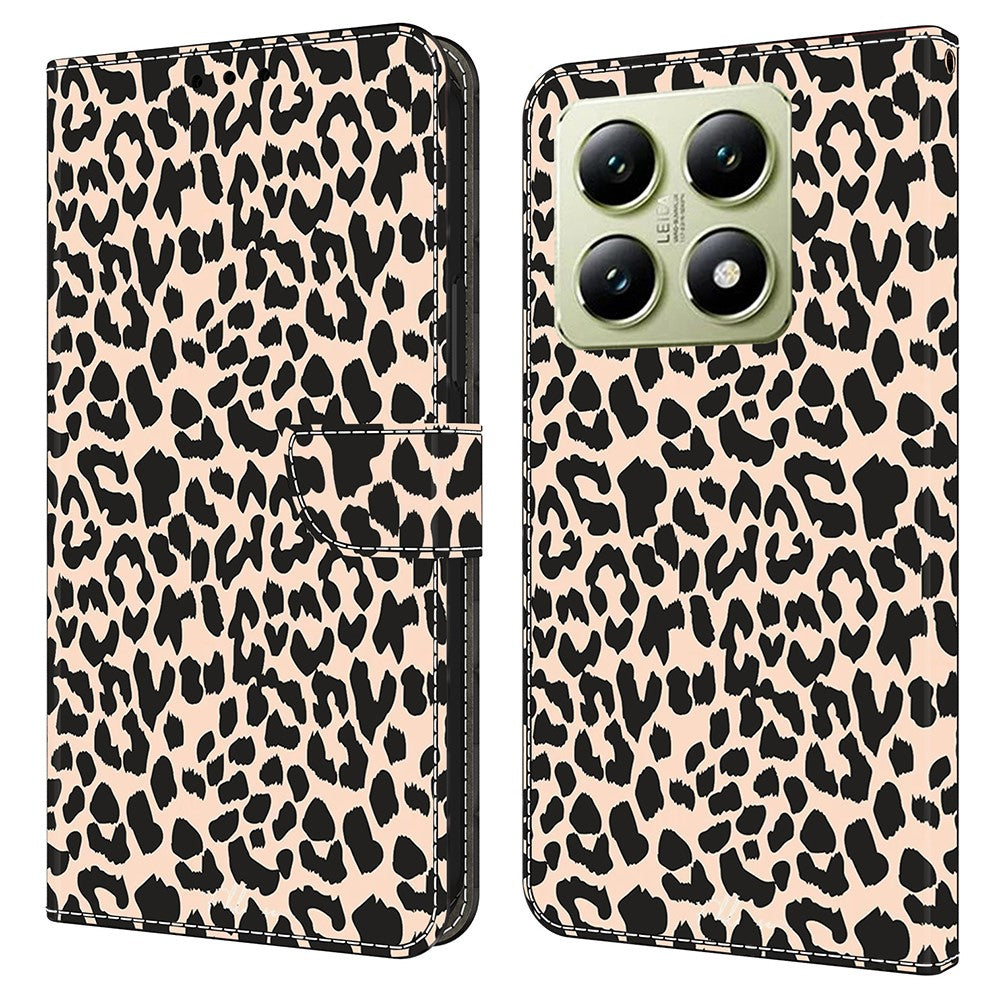 For Xiaomi 14T Case Pattern Printed Protective Cover TPU+PU Leather Flip Phone Case
