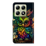 For Xiaomi 14T Case Pattern Printed Protective Cover TPU+PU Leather Flip Phone Case