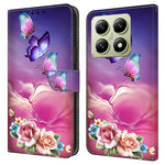 For Xiaomi 14T Case Pattern Printed Protective Cover TPU+PU Leather Flip Phone Case
