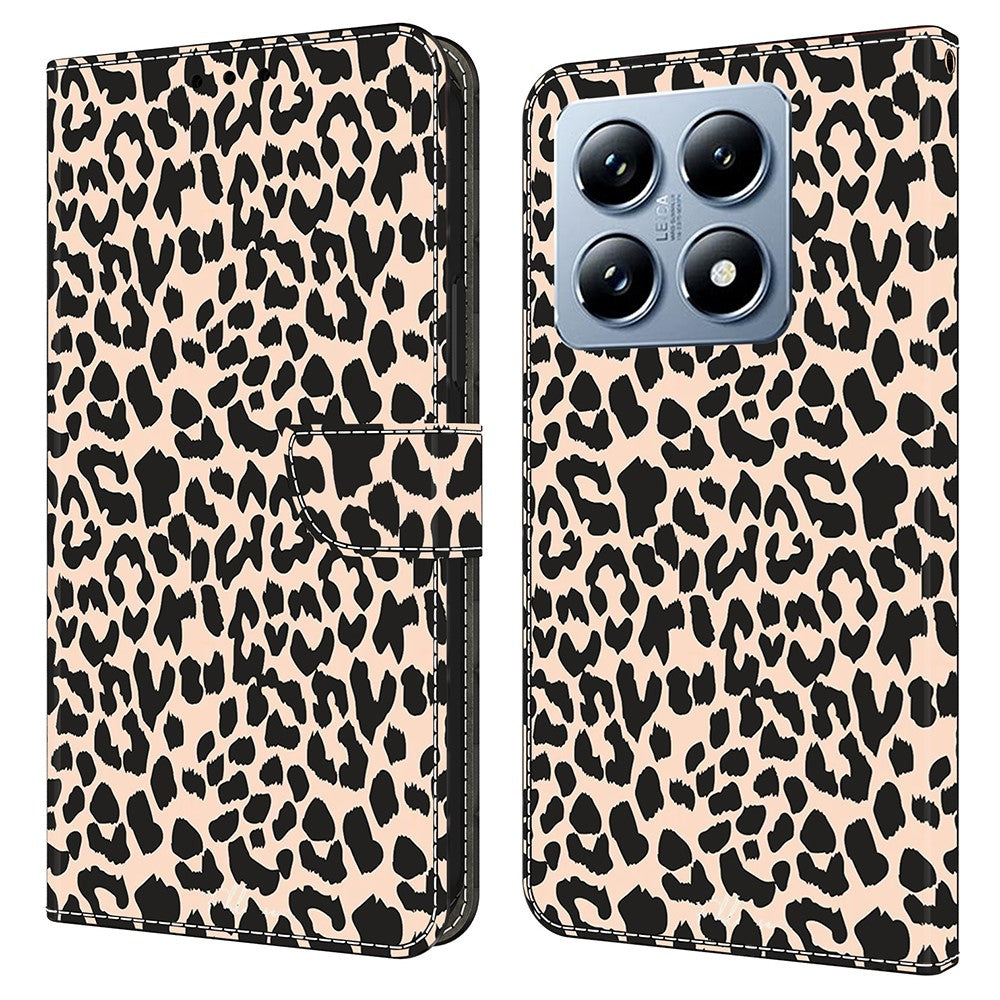 For Xiaomi 14T Pro Case Pattern Printed Protective Cover TPU+PU Leather Flip Phone Case