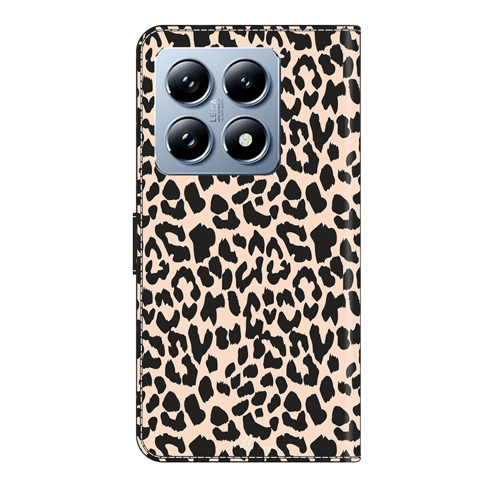 For Xiaomi 14T Pro Case Pattern Printed Protective Cover TPU+PU Leather Flip Phone Case