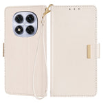 For Xiaomi Redmi Note 14 Pro 5G / Poco X7 5G Leather Wallet Case RFID Blocking Stand Cover with Hand Strap