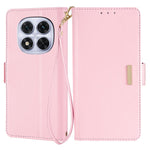 For Xiaomi Redmi Note 14 Pro 5G / Poco X7 5G Leather Wallet Case RFID Blocking Stand Cover with Hand Strap