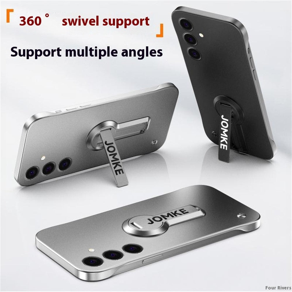 Til Samsung Galaxy S25+ Cover Hard PC Rammeløs Bagmaling Kickstand Telefoncover