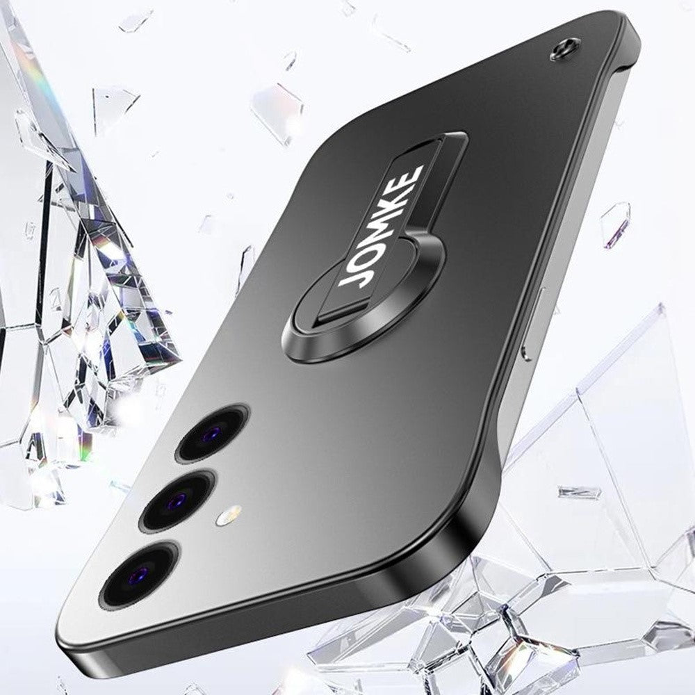 Til Samsung Galaxy S25+ Cover Hard PC Rammeløs Bagmaling Kickstand Telefoncover