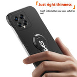 For Xiaomi 14 Case Hard PC Frameless Baking Paint Kickstand Phone Cover