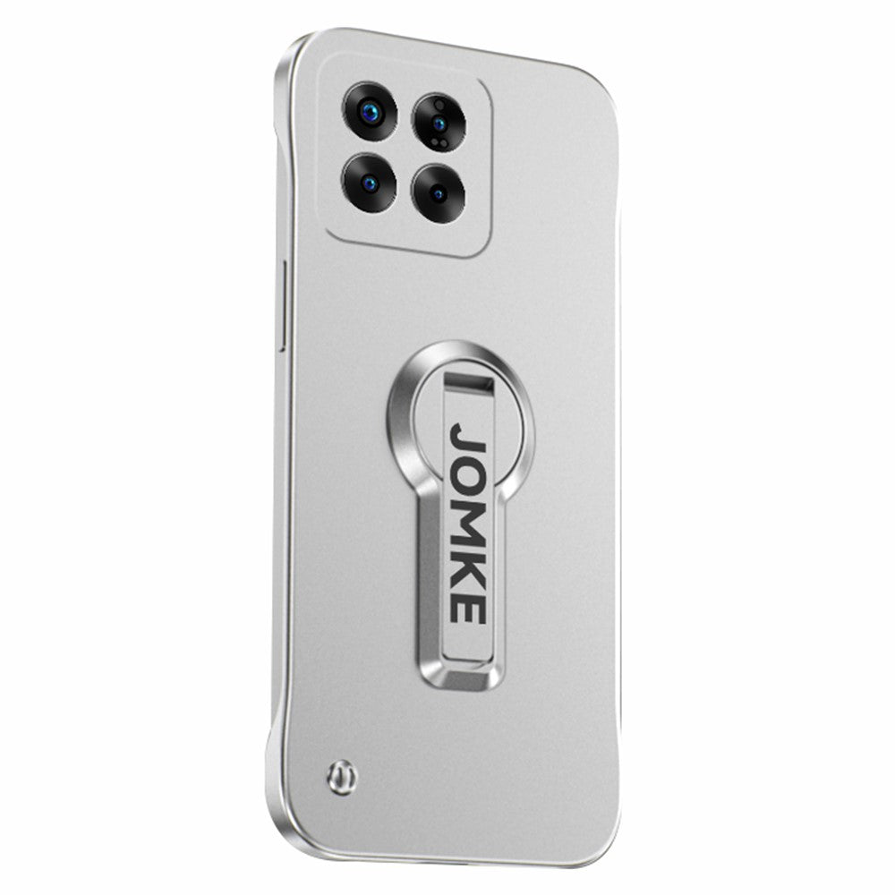 For Xiaomi 14 Pro Case Hard PC Frameless Baking Paint Kickstand Phone Cover
