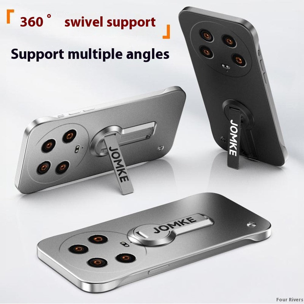 For Xiaomi 14 Ultra Case Hard PC Frameless Baking Paint Kickstand Phone Cover