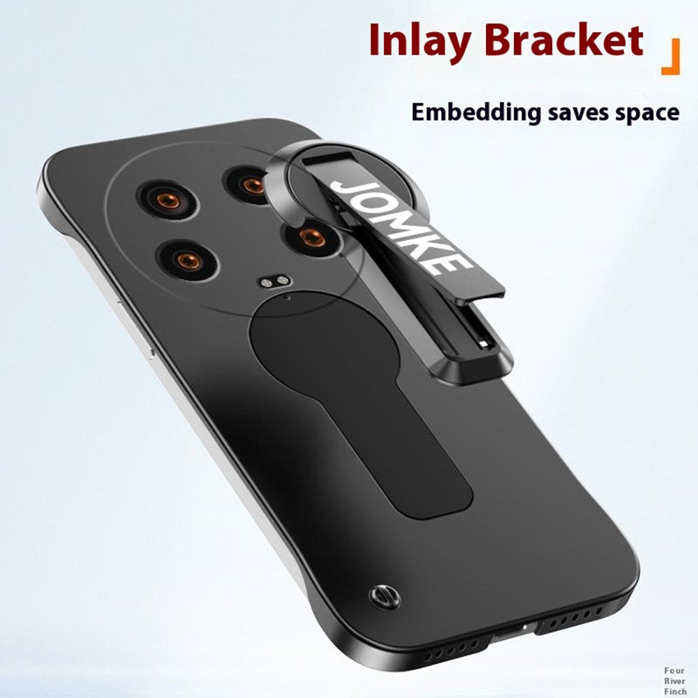 For Xiaomi 14 Ultra Case Hard PC Frameless Baking Paint Kickstand Phone Cover