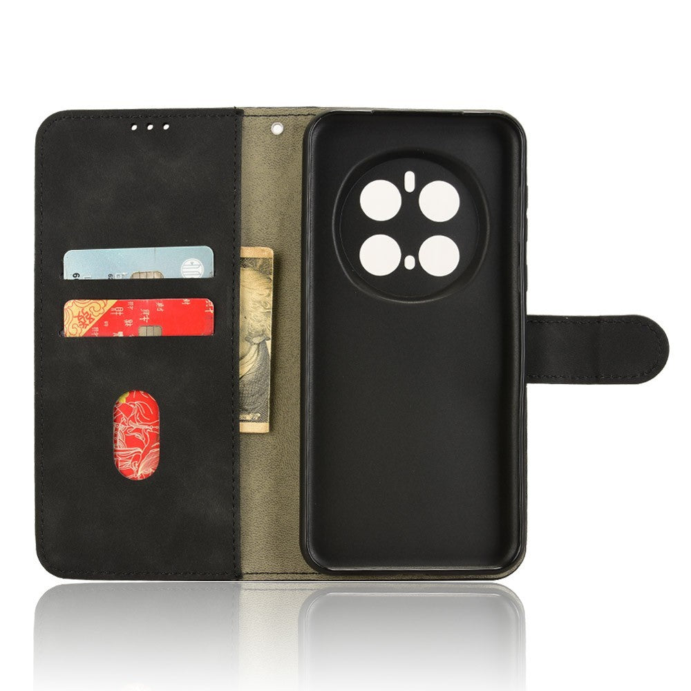 For Honor Magic7 Pro 5G Leather Case Skin-Feel Anti-Drop Wallet Flip Phone Cover