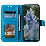 Drop-proof Phone Case For Huawei Mate 50 4G, Mandala Flower Pattern Imprinted PU Leather Anti-wear Flip Wallet Stand Cover