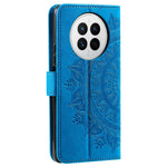 Drop-proof Phone Case For Huawei Mate 50 4G, Mandala Flower Pattern Imprinted PU Leather Anti-wear Flip Wallet Stand Cover