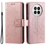 Drop-proof Phone Case For Huawei Mate 50 4G, Mandala Flower Pattern Imprinted PU Leather Anti-wear Flip Wallet Stand Cover