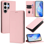 For Samsung Galaxy S25 Ultra Wallet Case RFID Blocking Litchi Texture Leather Mobile Cover