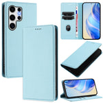 For Samsung Galaxy S25 Ultra Wallet Case RFID Blocking Litchi Texture Leather Mobile Cover