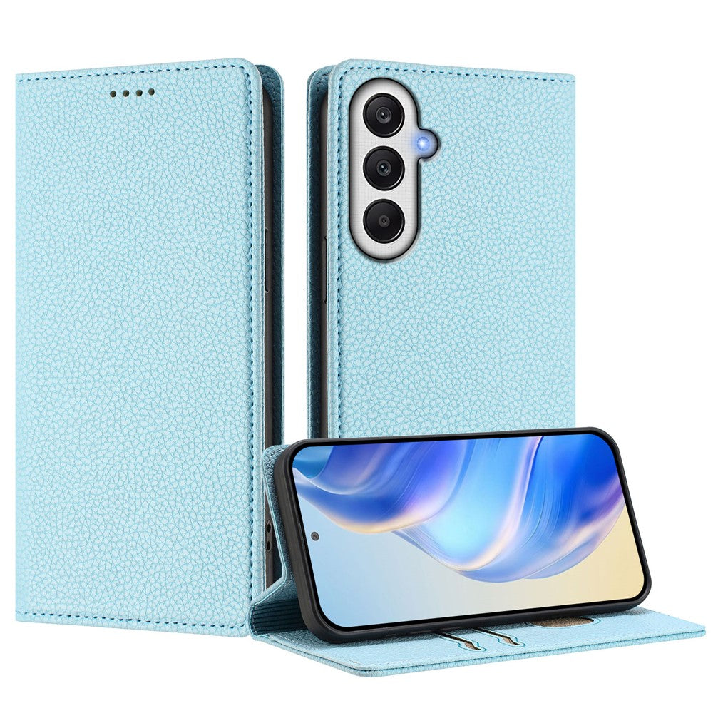 For Samsung Galaxy A37 5G / A56 5G / A36 5G Wallet Case RFID Blocking Litchi Texture Leather Mobile Cover