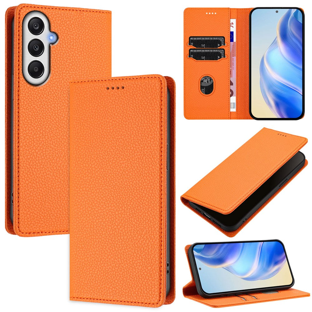 For Samsung Galaxy A25 5G (Global) (161.0 x 76.5 x 8.3mm) Wallet Case RFID Blocking Litchi Texture Leather Mobile Cover