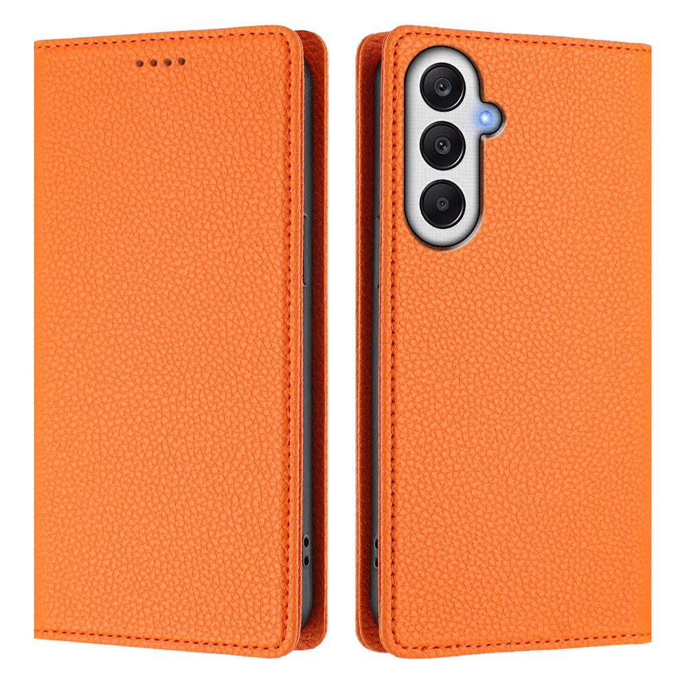For Samsung Galaxy A25 5G (Global) (161.0 x 76.5 x 8.3mm) Wallet Case RFID Blocking Litchi Texture Leather Mobile Cover