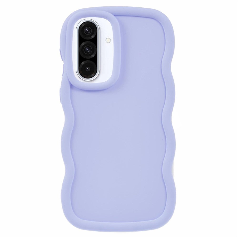 Til Samsung Galaxy A36 5G / A56 5G etui TPU beskyttende telefoncover unikt krøllet bølgeramme