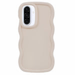 Til Samsung Galaxy A36 5G / A56 5G etui TPU beskyttende telefoncover unikt krøllet bølgeramme