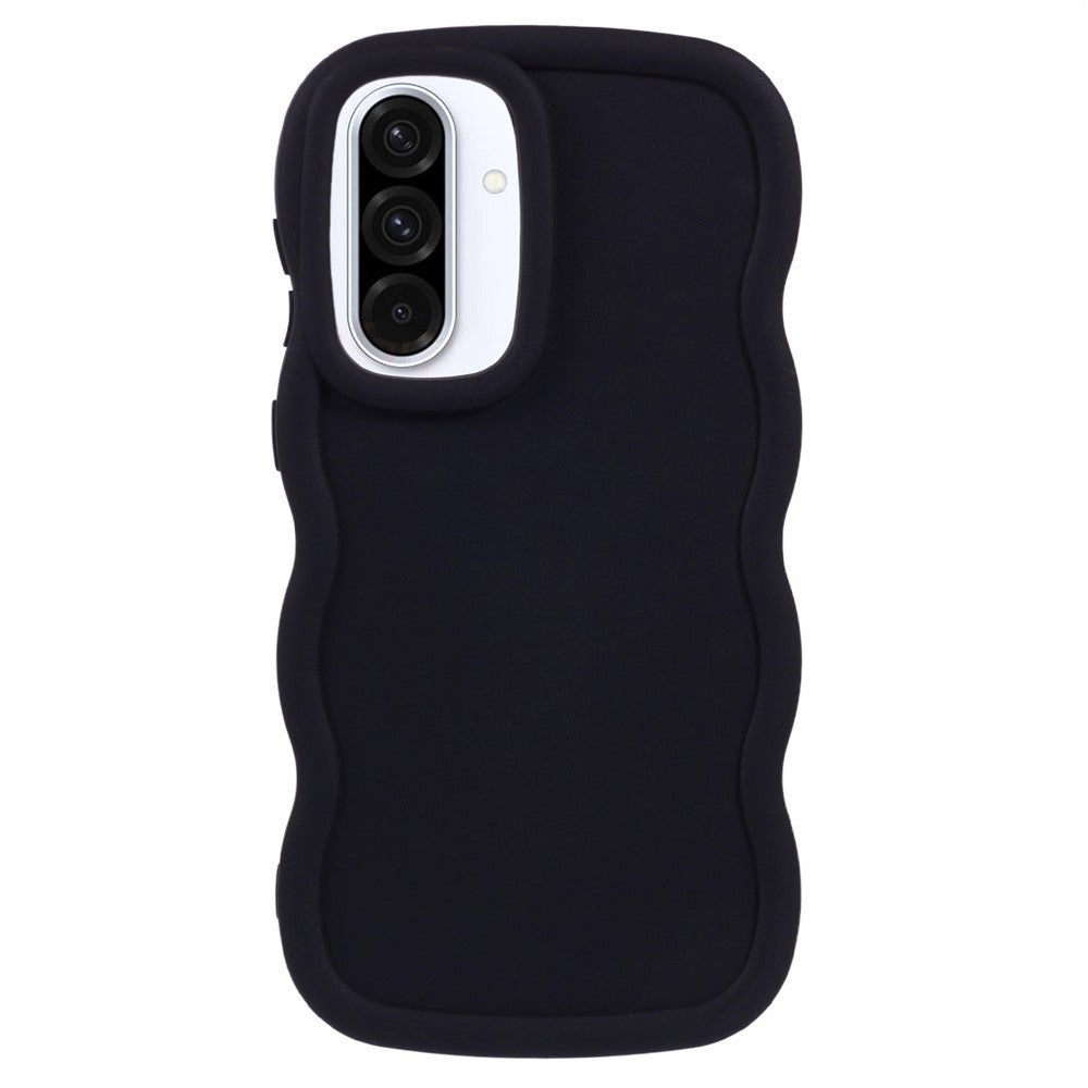 Til Samsung Galaxy A36 5G / A56 5G etui TPU beskyttende telefoncover unikt krøllet bølgeramme