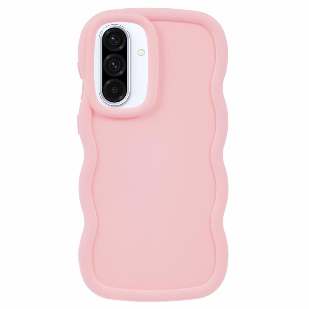 Til Samsung Galaxy A36 5G / A56 5G etui TPU beskyttende telefoncover unikt krøllet bølgeramme