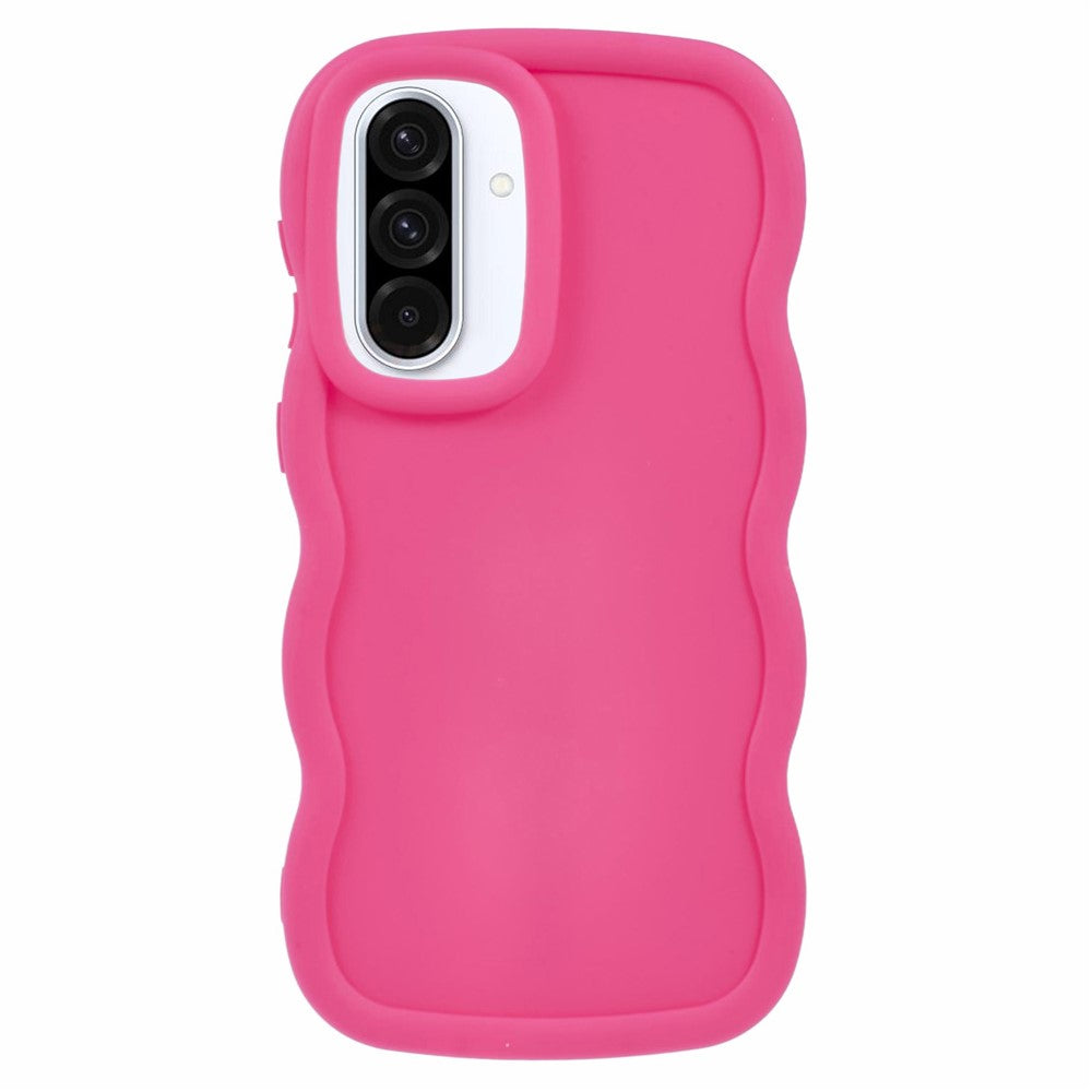 Til Samsung Galaxy A36 5G / A56 5G etui TPU beskyttende telefoncover unikt krøllet bølgeramme