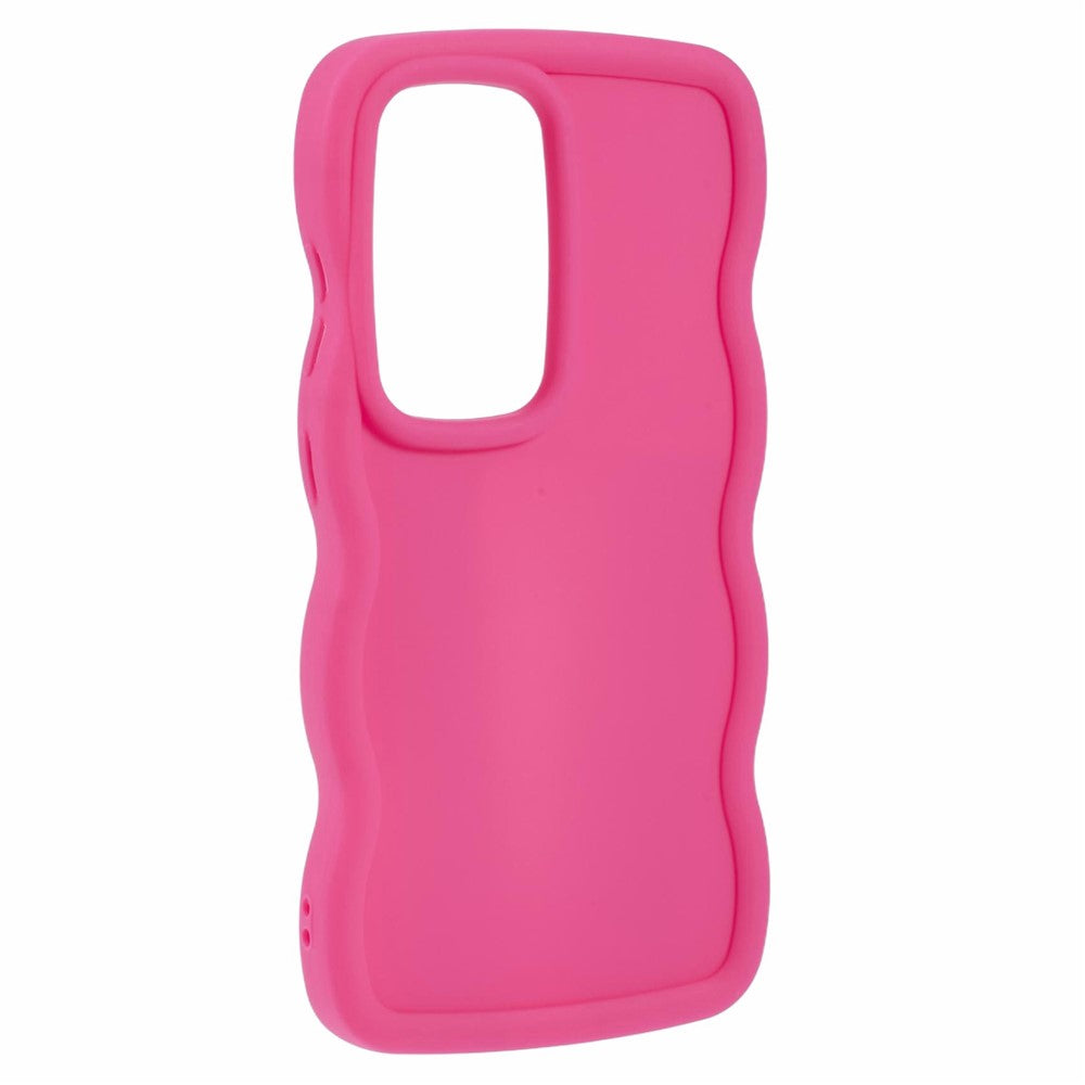 For Samsung Galaxy S25 Ultra Case TPU Protective Phone Cover Unique Curly Wave Frame