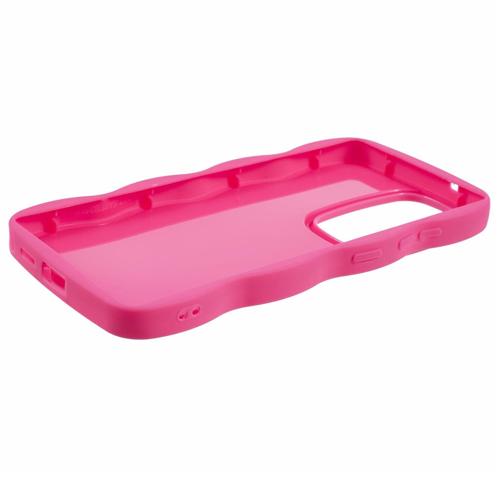 For Samsung Galaxy S25 Ultra Case TPU Protective Phone Cover Unique Curly Wave Frame