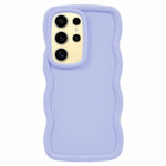 For Samsung Galaxy S25 Ultra Case TPU Protective Phone Cover Unique Curly Wave Frame
