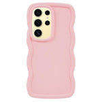 For Samsung Galaxy S25 Ultra Case TPU Protective Phone Cover Unique Curly Wave Frame