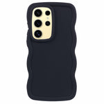 For Samsung Galaxy S25 Ultra Case TPU Protective Phone Cover Unique Curly Wave Frame