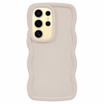 For Samsung Galaxy S25 Ultra Case TPU Protective Phone Cover Unique Curly Wave Frame