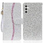 Til Samsung Galaxy A16 5G / A16 4G Etui PU-Læder Pung Kortlommer Glitter Telefoncover
