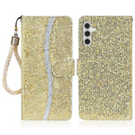 Til Samsung Galaxy A16 5G / A16 4G Etui PU-Læder Pung Kortlommer Glitter Telefoncover