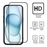 WANLONFENG DKSM Series for Xiaomi 15 TPU Case Electroplated Frame with Tempered Glass