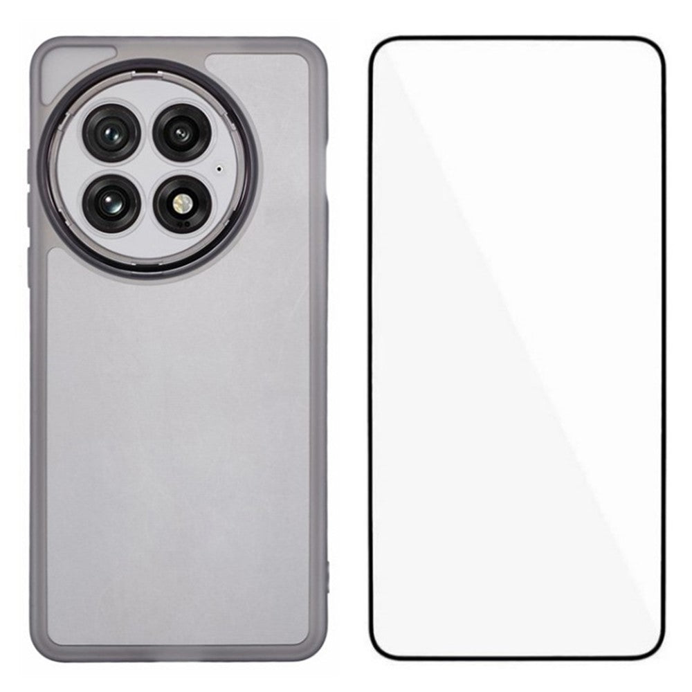 WANLONFENG DKSM Series for OnePlus 13 TPU Case Electroplated Frame with Tempered Glass