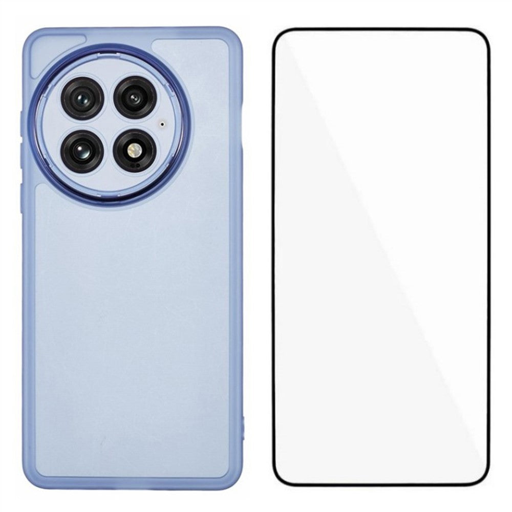 WANLONFENG DKSM-serien för OnePlus 13 TPU-skal med elektropläterad ram och härdat glas