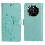 For Honor Magic7 5G Leather Wallet Case Butterfly Flower Imprinted Phone Cover with Strap