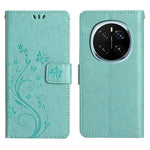 For Honor Magic7 Pro 5G Leather Wallet Case Butterfly Flower Imprinted Phone Cover with Strap
