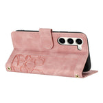 For Samsung Galaxy S23+ Case Tulip Leather Phone Cover with 5 Card Slots Wallet