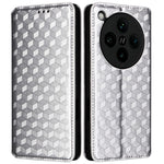 For Oppo Find X8 Pro 5G Wallet Case Rhombus Imprinted Leather Phone Cover